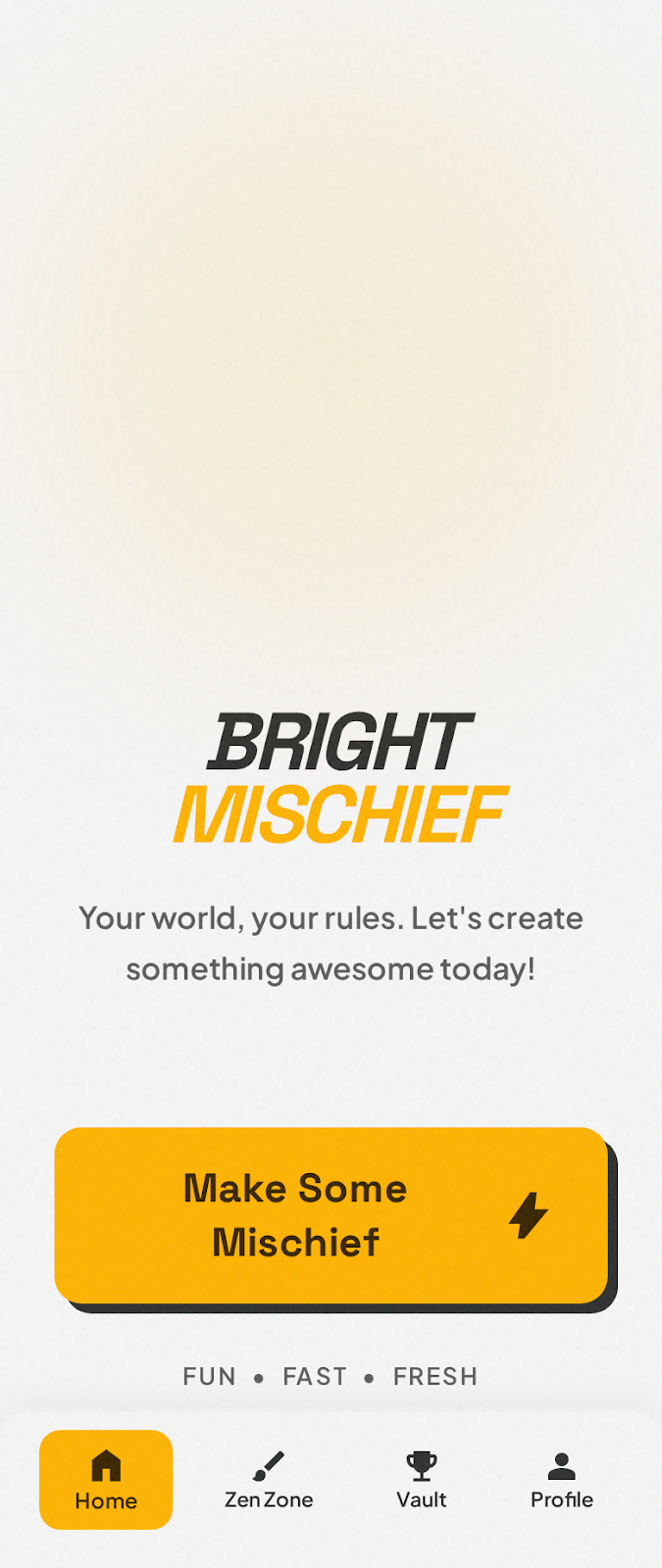 FocusKid welcome screen